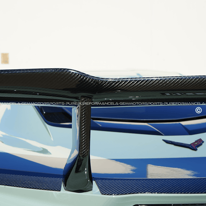 Pure Performance High Wing Carbon Fiber ZR1 ZTK CF Style for C8 Z06 / ZR1 - Gem Motorsports