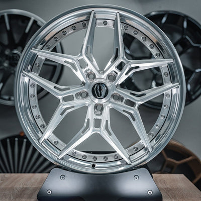 ALT DL18 2 - Piece Forged wheels 19x10 / 19x11 for Ford Mustang GT, Dark Horse S650 S550 - Gem Motorsports