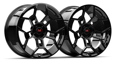 MM RF-M17 Rotary Forged GTD Style wheels 20x10 / 20x11 for Ford Mustang GT, Dark Horse - Gem Motorsports