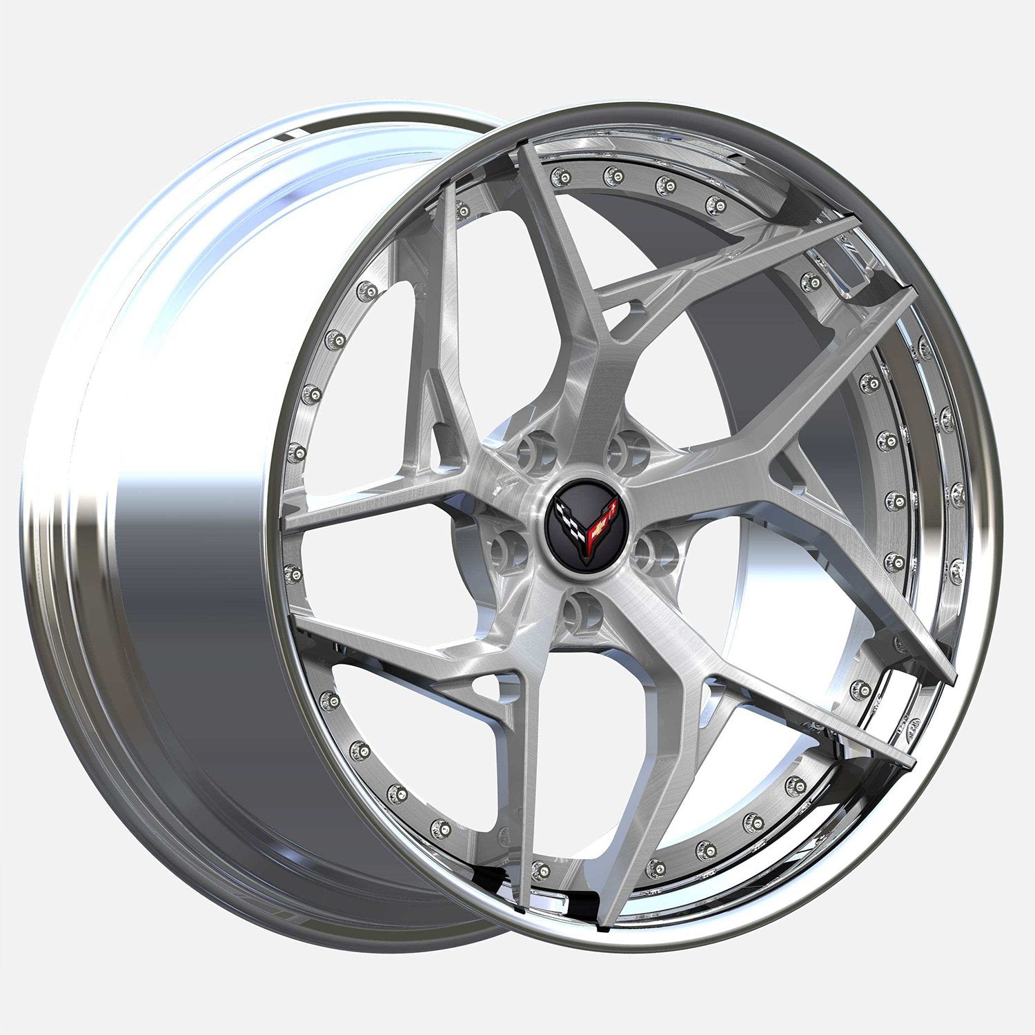DL12 2-Piece Forged wheels 20x9 / 21x12 for C8 Corvette Z51 - Gem Motorsports