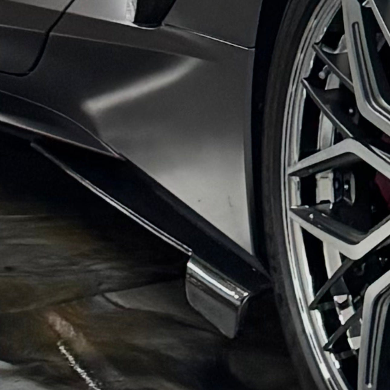 Pure Performance DownForce / Side Skirts Carbon Fiber for C8 Corvette Base / Z51 - Gem Motorsports