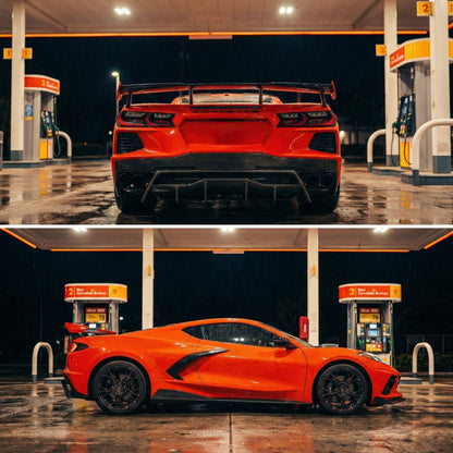 Pure Performance Race Diffuser Carbon Fiber for C8 Corvette Base / Z51 / E - ray - Gem Motorsports