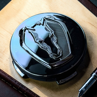 Dark Horse Style Solid Center Caps Set of 4 – Fits 2024+ Mustang GT (S650) - Gem Motorsports