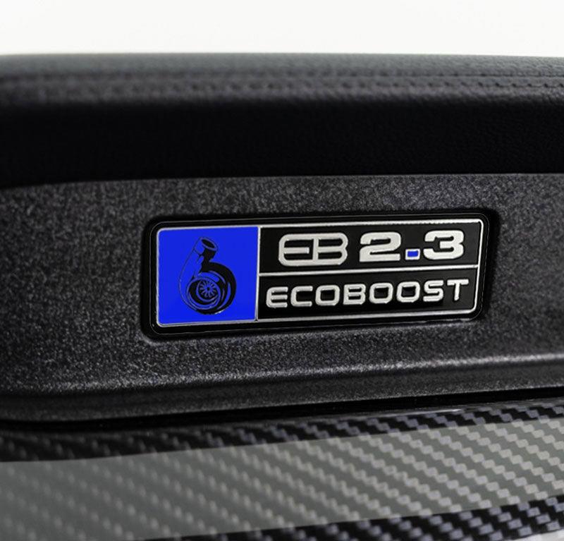 Ecoboost V2 logo Emblem for Dashboard S550 Mustang Ecoboost - Gem Motorsports
