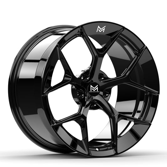 MM M15R Forged GTD Style wheels 19x10 / 19x11 for Ford Mustang GT, Dark Horse S650 S550 - Gem Motorsports