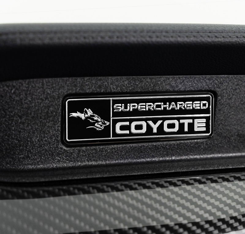 Supercharged Coyote logo Emblem for Dashboard S550 Mustang GT - Gem Motorsports