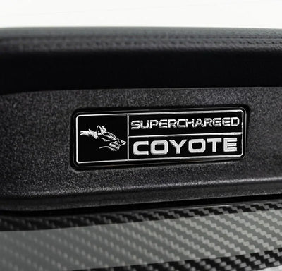 Supercharged Coyote logo Emblem for Dashboard S550 Mustang GT - Gem Motorsports