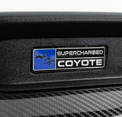 Supercharged Coyote logo Emblem for Dashboard S550 Mustang GT - Gem Motorsports