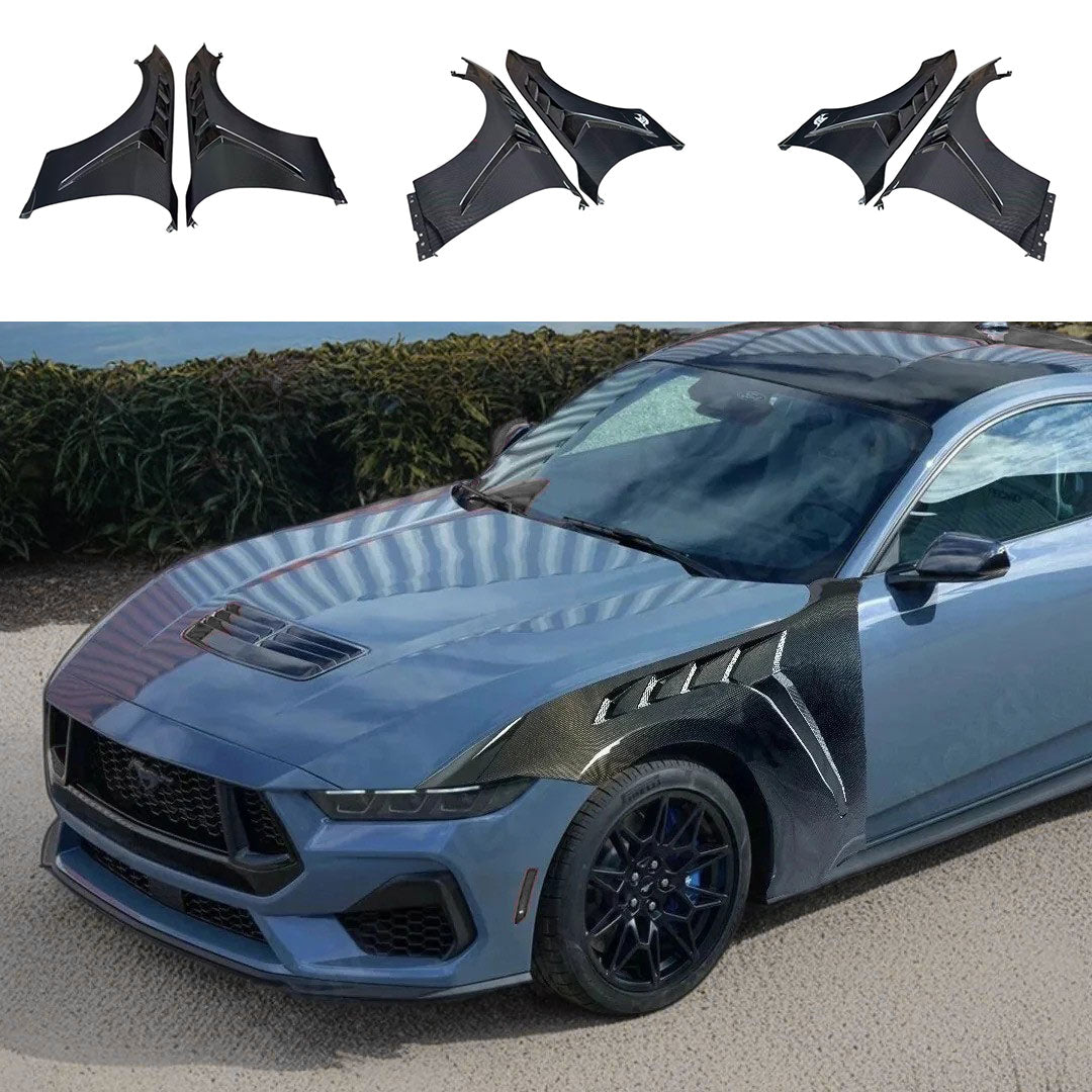 Pure Performance Carbon Fiber GTD Style Fenders for Mustang GT / Dark horse S650 - Gem Motorsports