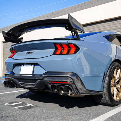 2024+ Ford Mustang S650 Pure Performance LA Carbon Fiber GTS Diffuser | GT / Dark Horse - Gem Motorsports