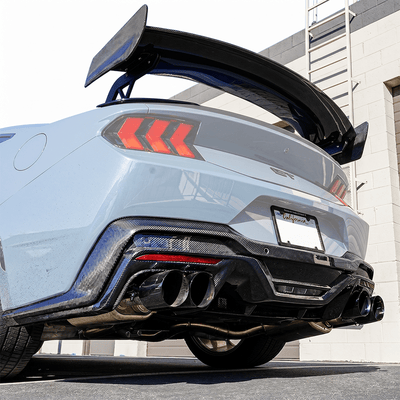 2024+ Ford Mustang S650 Pure Performance LA Carbon Fiber GTS Diffuser | GT / Dark Horse - Gem Motorsports