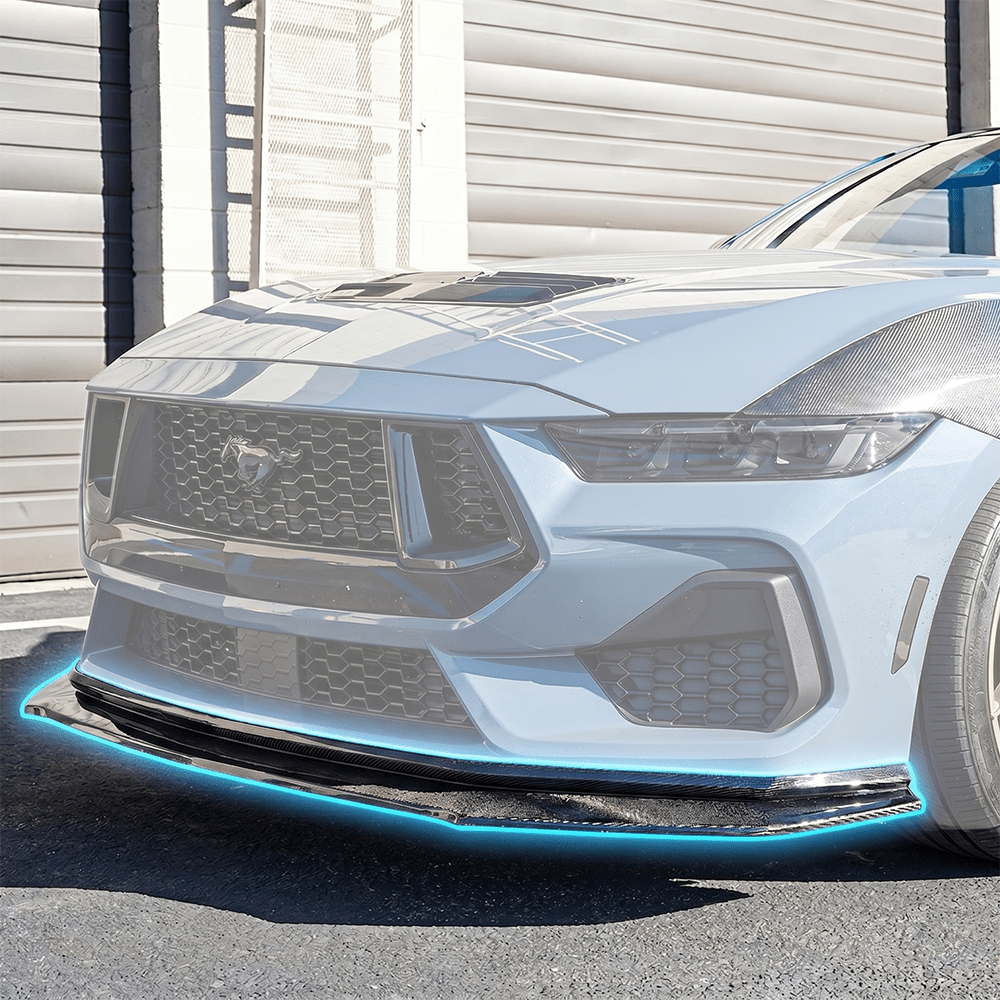 2024+ Ford Mustang S650 Pure Performance LA Carbon Fiber GTS Front Lip / Splitter | GT / Dark Horse - Gem Motorsports