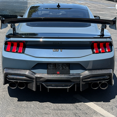 2024+ Ford Mustang S650 Pure Performance LA Carbon Fiber GTL Diffuser | GT / Dark Horse