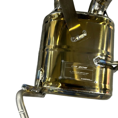 Pure Performance Z Titanium Exhaust for C8 Z06 / Factory Valves - Gem Motorsports
