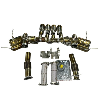Pure Performance Z Titanium Exhaust for C8 Z06 / Factory Valves - Gem Motorsports