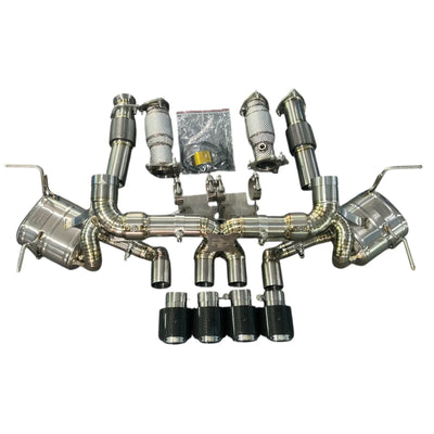 Pure Performance Z Titanium Exhaust for C8 Z06 / Factory Valves - Gem Motorsports