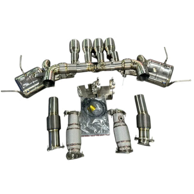 Pure Performance Z Titanium Exhaust for C8 Z06 / Factory Valves - Gem Motorsports