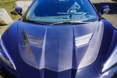 2020+ Corvette C8 Stingray / Z06 / Eray  Pure Performance LA Carbon Fiber Hood