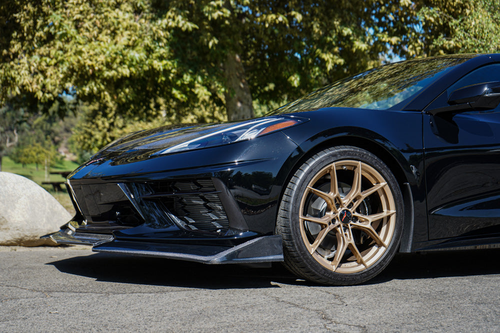 2020+ Corvette C8 Stingray Pure Performance LA Carbon FiberFront Lip / Splitter