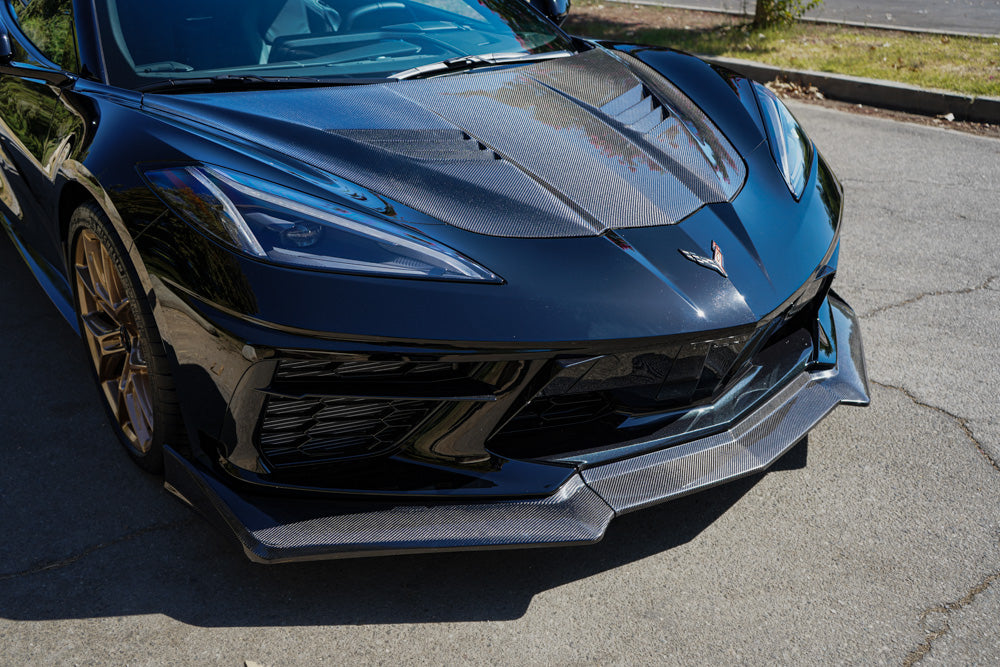2020+ Corvette C8 Stingray Pure Performance LA Carbon FiberFront Lip / Splitter