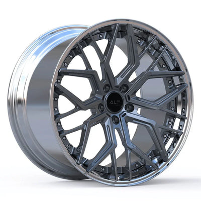 DL20 2-Piece Forged wheels 20x9 / 21x12 for C8 Corvette Z51 - Gem Motorsports