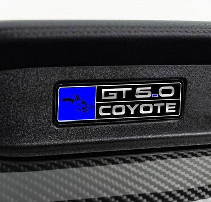 Coyote V3 logo Emblem for Dashboard S550 Mustang GT - Gem Motorsports